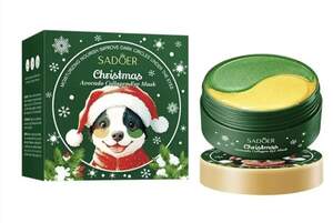 Рождественские патчи для глаз с экстрактом авокадо Sadoer 60 шт.