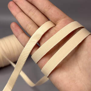 Туннельная лента полиэстр Ø 1 см, - Бежевая светлая Туннельная лента полиэстр Ø 1 см, - Бежевая светлая