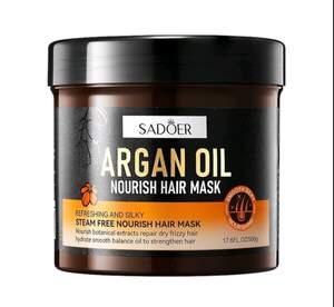 Увлажняющая маска для волос Sadoer с аргановым маслом, 500 мл
