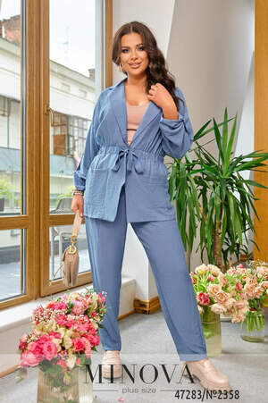 Костюм №2358-блакитний