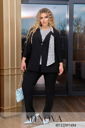 Костюм 3-ка №1494-чорний