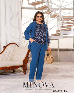 Костюм 3-ка №1494-джинсовий