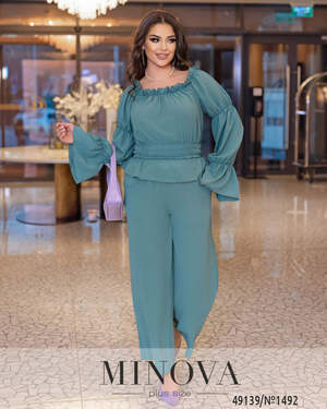 Костюм №1492-оливковий