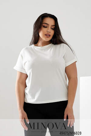 Футболка №6020-молочний