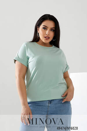 Футболка №6020-мятний