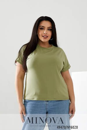 Футболка №6020-фісташковий