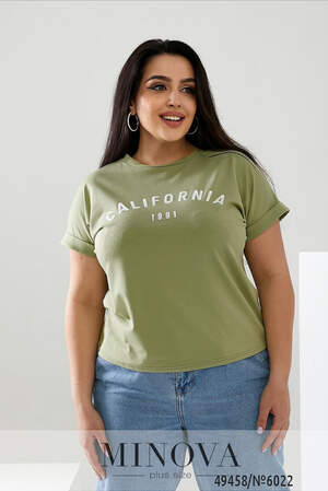 Футболка №6022-фісташковий