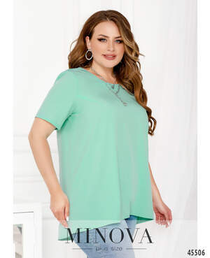 Блуза №2283-бірюзовий