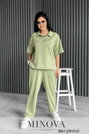Спортивний костюм №4141-фісташковий