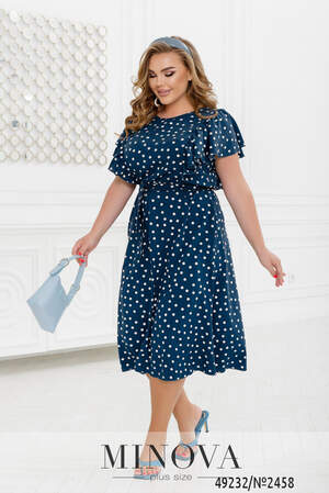Сукня №2458-темно-синій