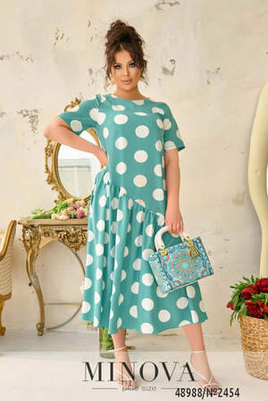 Сукня №2454-бірюзовий