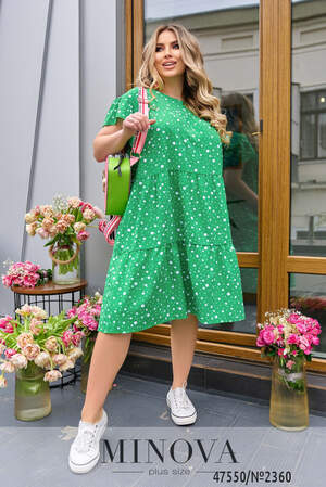 Сукня №2360-зелений