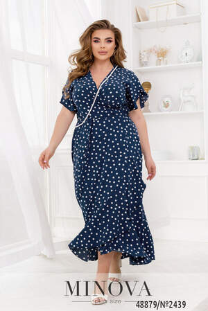 Сукня №2439-синій Сукня №2439-синій