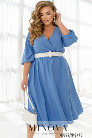 Сукня №2470-блакитний