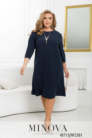 Сукня №2301-темно-синій