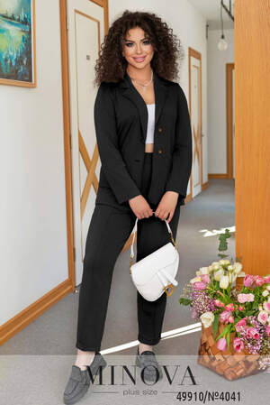 Костюм №4041-чорний