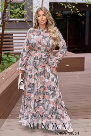 Сукня №8636-мокко