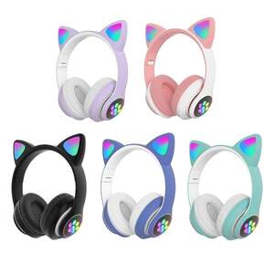 Беспроводные Bluetooth наушники Wireless CAT STN-28 черные, розовые, бирюзовые SKL118-322121 Беспроводные Bluetooth наушники Wireless CAT STN-28 черные, розовые, бирюзовые SKL118-322121