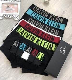 Набор мужских трусов Calvin Klein Intense Чёрный, Зеленый, Белый, Голубой, Красный mu004 Набор мужских трусов Calvin Klein Intense Чёрный, Зеленый, Белый, Голубой, Красный mu004