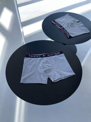 Трусы Tommy Hilfiger (3 пары) черный, синий, серый Трусы Tommy Hilfiger (3 пары) черный, синий, серый