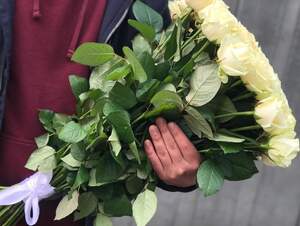 Букет з 51 білої троянди Букет з 51 білої троянди