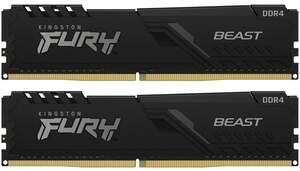 ОЗУ Kingston DDR4 16GB (2x8GB) 3200Mhz FURY Beast Black