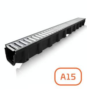 Комплект MAX DRAIN А15 канал с решеткой L1000/H78/B114 Комплект MAX DRAIN А15 канал с решеткой L1000/H78/B114