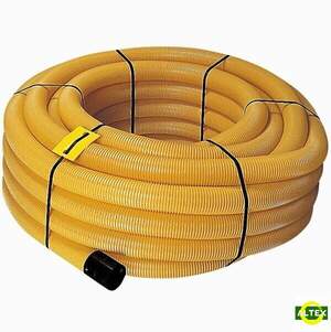 ТРУБА ДРЕНАЖНА ГОФРОВАНА З ПВХ діам. 100 мм