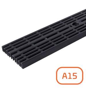 Решітка каналів системи водовідведення ПП, А15, 1 метр артикул 04403