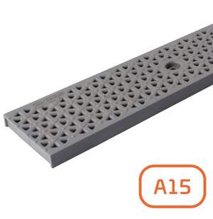 Решітка каналів системи водовідведення ПП, А15, 1 метр артикул 04406
