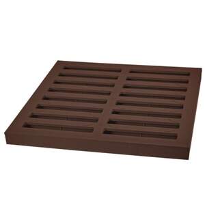 Решітка дощоприймача 300*300 мм, ПВХ, А15, артикул 01776, коричнева