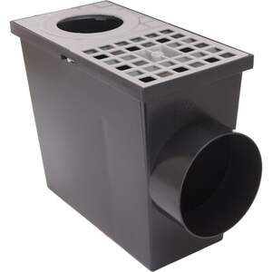 Дощоприймач з бічним відведенням, з решіткою