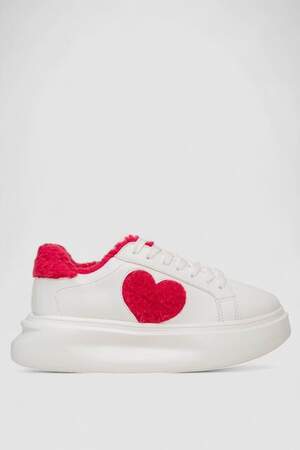 Кросівки жіночі зимові на хутрі, колір білий, 248R8122