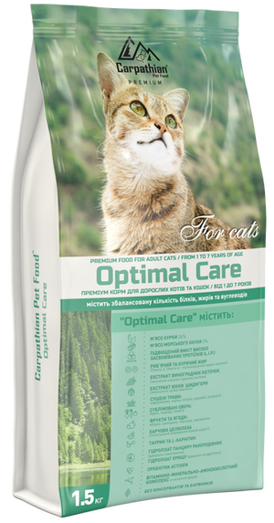 Преміум корм ТМ Carpathian Pet Food «Optimal Care» Преміум корм ТМ Carpathian Pet Food «Optimal Care»