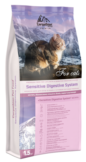 Преміум корм ТМ Carpathian Pet Food «Sensitive Digestive System» Преміум корм ТМ Carpathian Pet Food «Sensitive Digestive System»