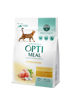 OPTIMEAL™. Повнораціонний сухий корм для кошенят - курка OPTIMEAL™. Повнораціонний сухий корм для кошенят - курка