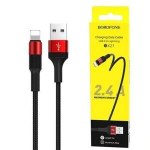 Кабель Borofone BX21 USB - Lightning 2.4A/1m (Червоний) Кабель Borofone BX21 USB - Lightning 2.4A/1m (Червоний)