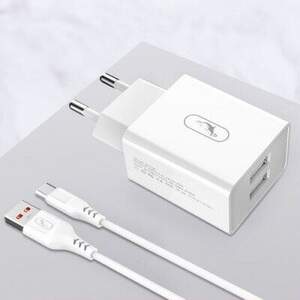 Мережевий Зарядний Пристрій USB SkyDolphin SC30L Lightning 2USB/2.1A (Білий) Мережевий Зарядний Пристрій USB SkyDolphin SC30L Lightning 2USB/2.1A (Білий)