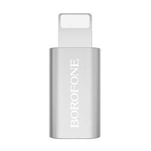 Перехідник Borofone BV5 MicroUSB - Lightning (Сталевий)