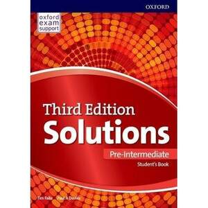 Підручник Solutions Third Edition Pre-Intermediate Student's Book