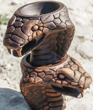 Глиняная чаша для кальяна Шелби