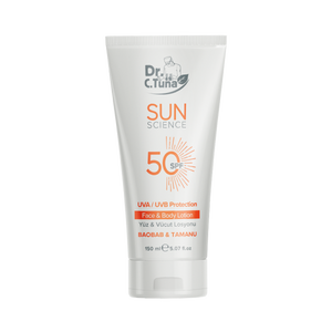 Солнцезащитный водостойкий крем лосьон для лица и тела Sunscience 50 SPF, 150 мл Farmasi