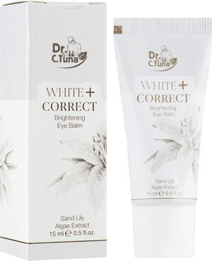 Отбеливающий крем от припухлостей вокруг глаз и темных кругов White+ Correct, Dr. C.Tuna Farmasi, 15 мл