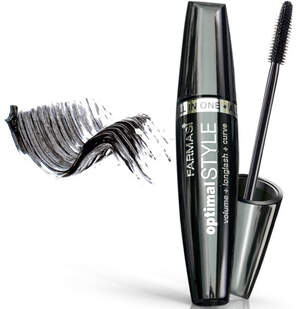 Тушь для ресниц длина, обїем и подкручивание Optimal Style 8 мл Make Up Farmasi