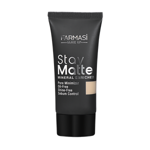 Матирующий тональный крем Stay Matte 03 Натуральный Make Up Farmasi