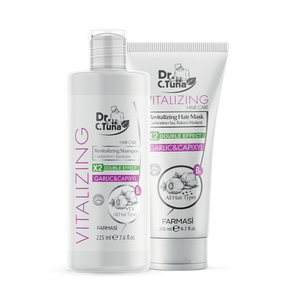 Набір Vitalizing з часником Dr. C.Tuna Farmasi 500+200 мл Набір Vitalizing з часником Dr. C.Tuna Farmasi 500+200 мл