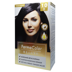 Крем-фарба для волосся Farma Color Deluxe Чорний 1.0 Farmasi