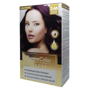 Крем-фарба для волосся Farma Color Deluxe Червоний оберінг 3.66 Farmasi
