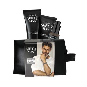 Набір чоловічий для особи і бороди в косметичці Shield Man Farmasi