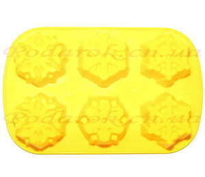 Силиконовая форма на планшете "Снежинки 2"